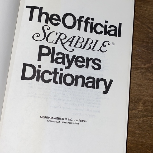 The official scrabble players dictionary large vintage  book - Picture 5 of 12